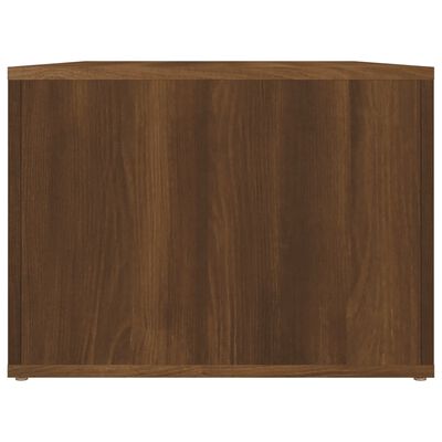 vidaXL Soffbord brun ek 80x50x36 cm konstruerat trä