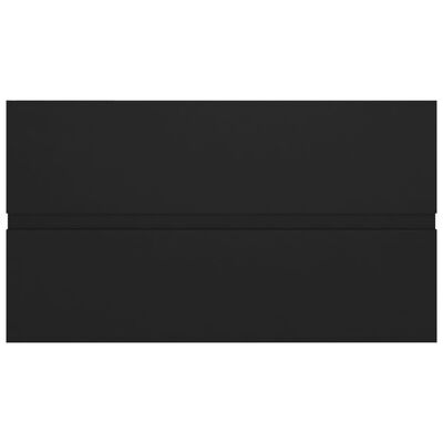 vidaXL Tvättställsskåp svart 80x38,5x45 cm spånskiva