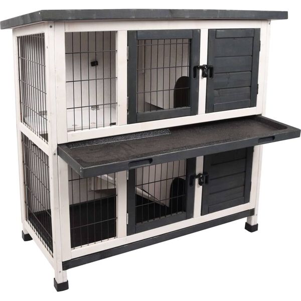 FLAMINGO Kaninbur Combi rustik 100x50x102cm