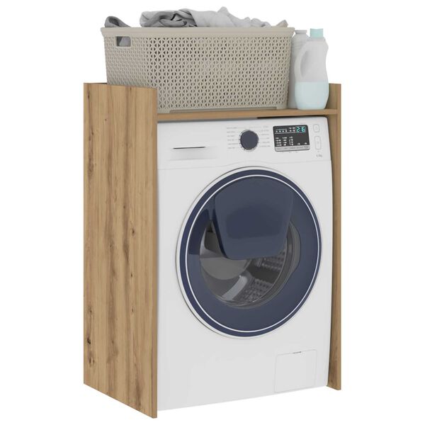 vidaXL Tv&auml;ttmaskinskabinet med lagring Artisan Ek 67,5 x 48 x 97 cm