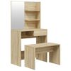 vidaXL Sminkbord set sonoma-ek 74,5x40x141 cm