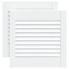 vidaXL Sk&aring;pluckor lamelldesign 2 st vit 39,5x39,4 cm massiv furu