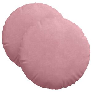 vidaXL Sittkuddar 2 st Rosa &Oslash; 40 x 13 cm Sammet