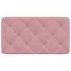 vidaXL Headboard Cushion Pink 90 cm Velvet