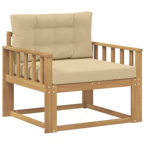 vidaXL Utomhus Mellansoffa Polyester Vit