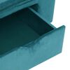 vidaXL Hundsoffa med lagring Turkos 75 x 50 x 38cm Plysch