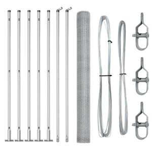 vidaXL St&auml;ngselstolpe Silver