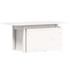 vidaXL Tr&auml;dg&aring;rdsbord vit 100x50x75 cm massiv furu