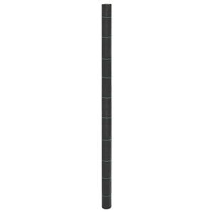 vidaXL Ogr&auml;smatta svart 2x25 m PP