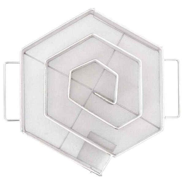 vidaXL Kallr&ouml;ksgenerator 6-sidig 22,5 cm rostfritt st&aring;l