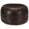 vidaXL Sittpuff m&ouml;rkbrun 60x30 cm &auml;kta getskinn