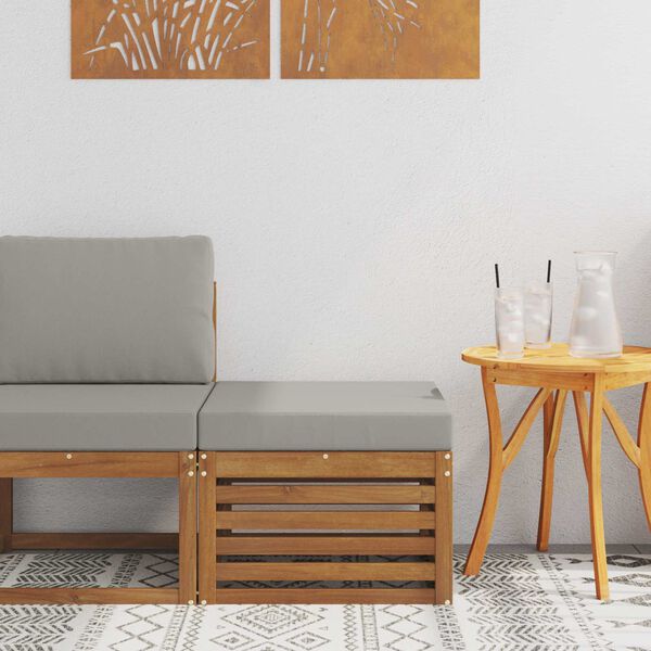 vidaXL Utomhuspall Massivt Akaciatr&auml; Naturf&auml;rg