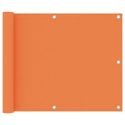 vidaXL Balkongskärm orange 75x500 cm oxfordtyg