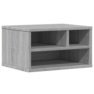 vidaXL Skrivarst&auml;ll gr&aring; sonoma 40x32x22,5 cm konstruerat tr&auml;