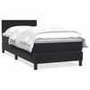 vidaXL Rams&auml;ng med madrass svart 80x210 cm sammet
