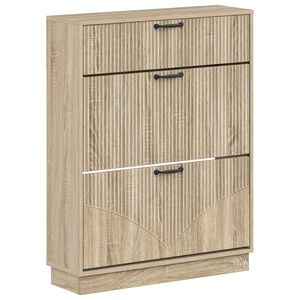 vidaXL Skosk&aring;p HOORN 78 x 24 x 100 cm Konstruerat tr&auml; Sonoma-ek