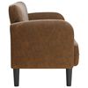 vidaXL Loveseat soffa brun 110 cm konstl&auml;der