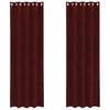 vidaXL M&ouml;rkl&auml;ggningsgardiner 2 pcs Vinr&ouml;d 140 x 225 cm Sammet