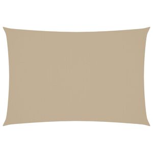 vidaXL Solsegel oxfordtyg rektangul&auml;rt 3x5 m beige