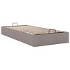 vidaXL Ottoman s&auml;ngram utan madrass taupe 90x190 cm tyg