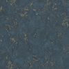 DUTCH WALLCOVERINGS Tapet marmor bl&aring; och guld