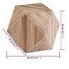 vidaXL Sidobord massiv teak 40x40x40 cm