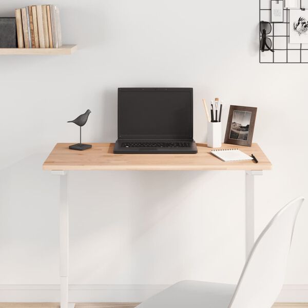 vidaXL Bordsskiva 80x40x1,5 cm rektangul&auml;r massivt boktr&auml;