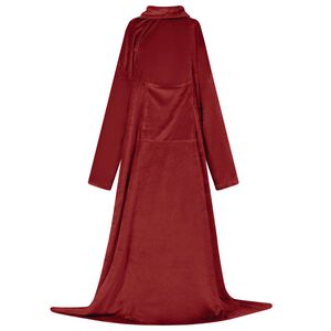 vidaXL Filt-hoodie Bordeaux R&ouml;d F Flanell