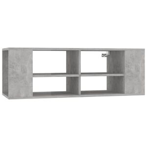 vidaXL V&auml;ggmonterad tv-b&auml;nk betonggr&aring; 102x35x35 cm konstruerat tr&auml;