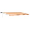 vidaXL Manuell utdragbar markis med LED-lampor 4,5 &times; 3 m