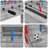 vidaXL Foosballbord Gr&aring; Sonoma 125 x 60,5 x 80 cm Konstruerat tr&auml;