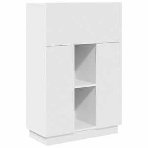 vidaXL Skrivbord Vit 71.5 x 31.5 x 106.5 cm Konstruerat tr&auml;