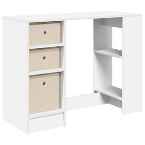 vidaXL Skrivbord Vit 100 x 40 x 75 cm Konstruerat tr&auml;