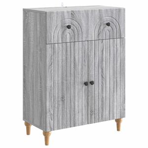 vidaXL Sideboard Gr&aring; sonoma-ek 66 x 34,5 x 90 cm Konstruerat tr&auml;
