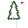 vidaXL Jultr&auml;d 3 st med spett 50 LEDs 30 cm