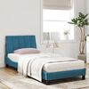 vidaXL Bed with Mattress "Hanko" Blue 90x200 cm Velvet
