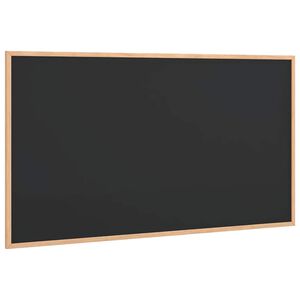 vidaXL Griffeltavla med massiv fururam svart 100x55 cm