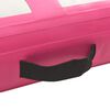 vidaXL Uppbl&aring;sbar gymnastikmatta med pump 200x200x20 cm PVC rosa