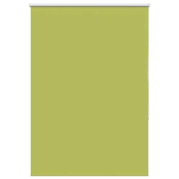 vidaXL Rullgardin m&ouml;rkl&auml;ggning blad gr&ouml;n 110x130 cm tygbredd 105,7 cm