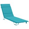 vidaXL Solstol Kudde GEMERT 100% Polyester Turkos 200 x 50 x 3 cm