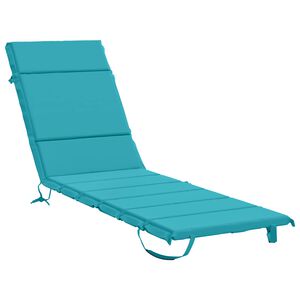 vidaXL Solstol Kudde GEMERT 100% Polyester Turkos 200 x 50 x 3 cm