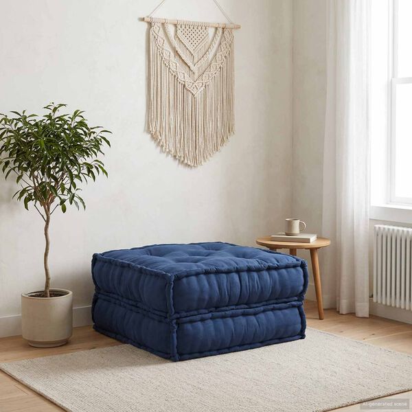 vidaXL Modulsofa enhet Indigo 70 x 70 x 36 cm tyg