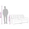 vidaXL 2-sitssoffa Grädde 140 cm konstläder