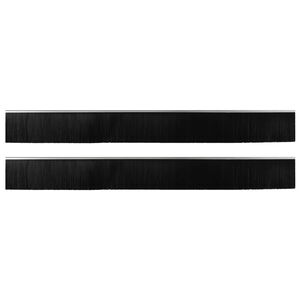vidaXL Sj&auml;lvh&auml;ftande d&ouml;rrborstlist 2 st 100 cm Aluminiumlegering