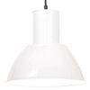 vidaXL H&auml;nglampa 25 W vit rund 28,5 cm E27