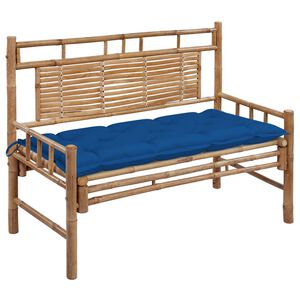 vidaXL Tr&auml;dg&aring;rdsb&auml;nk med dyna 120 cm bambu