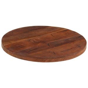 vidaXL Bordsskiva &Oslash; 40x3,8 cm rund massivt &aring;tervunnet tr&auml;