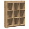 vidaXL Bokhylla 9 niv&aring;er 87,5 x 30 x 111 cm Konstruerat tr&auml; Artisan-ek