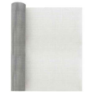 vidaXL N&auml;tduk 40 x 500 cm 18 mesh Rostfritt St&aring;l 304 Silver