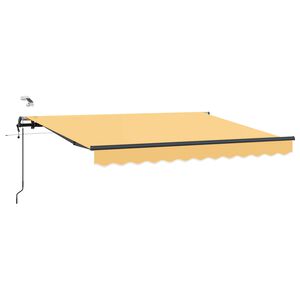 vidaXL Utdragbar markis Sand 350 x 250 cm Polyester